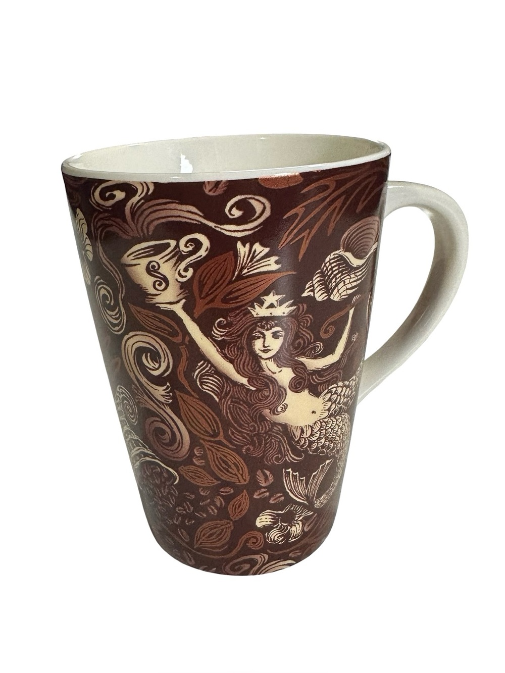 Vtg 2006 Starbucks 35th Anniversary Coffee Mug Bronze Siren Mermaid 14 oz Cup